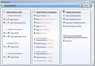 Program do faktur